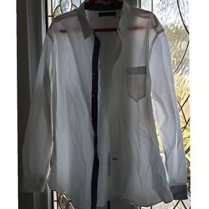 Men's White Nautica Oxford Dress Shirt ⛵⚓